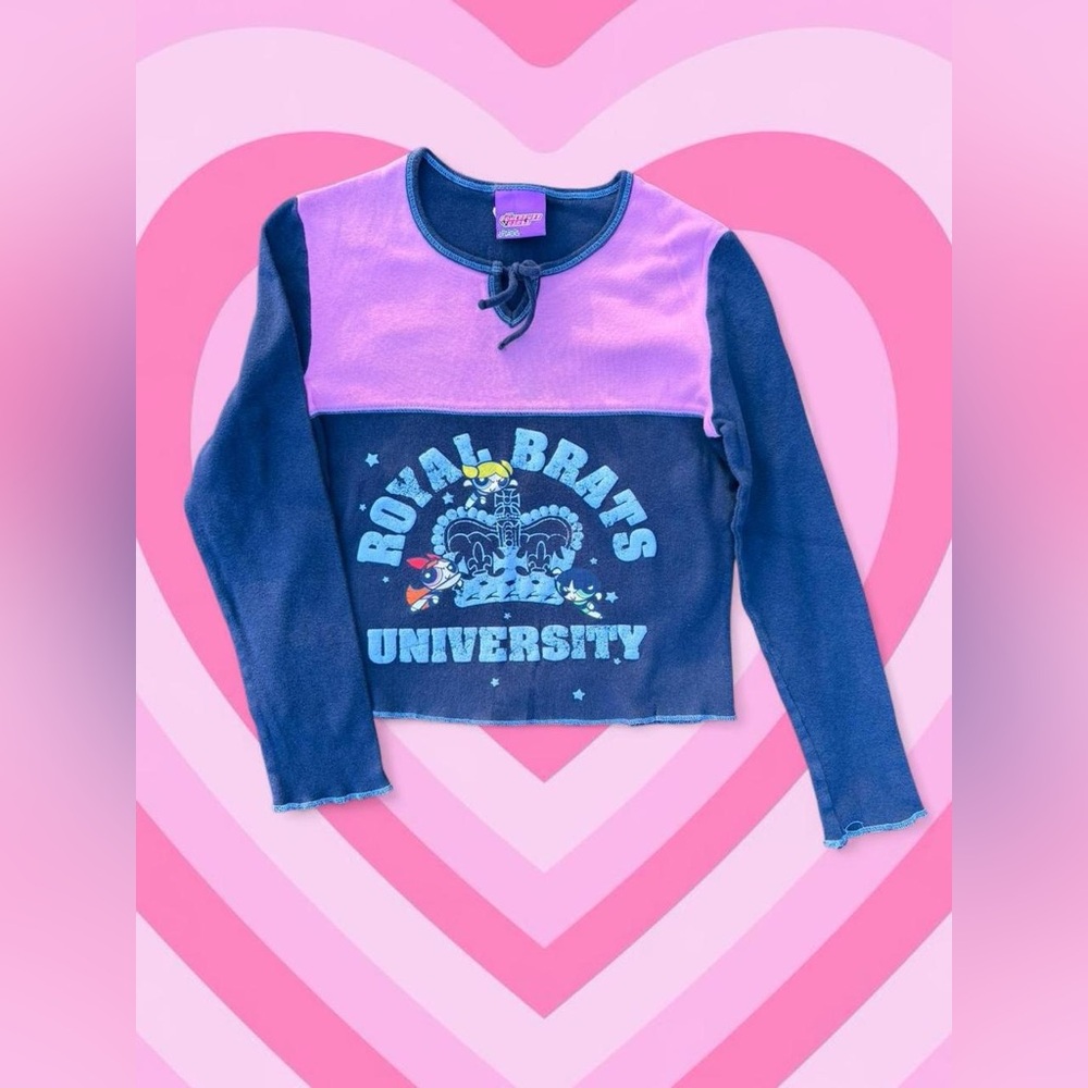 Y2K Vintage Powerpuff Girls Long Sleeve Top